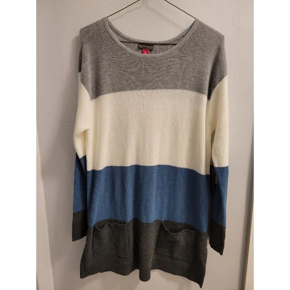 Vince Camuto Womens Colorblock Sweater Size Medium Brand New With Tag - Picture 1 of 16